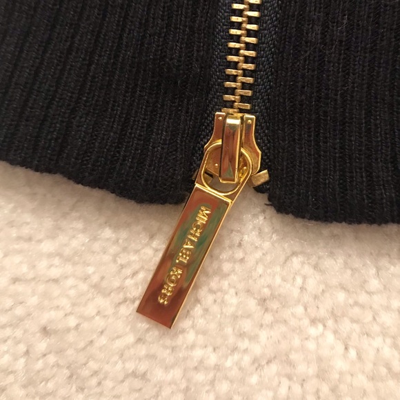 EUC Michael Kors V Neck Sweater Side Zippers XS - Picture 2 of 4